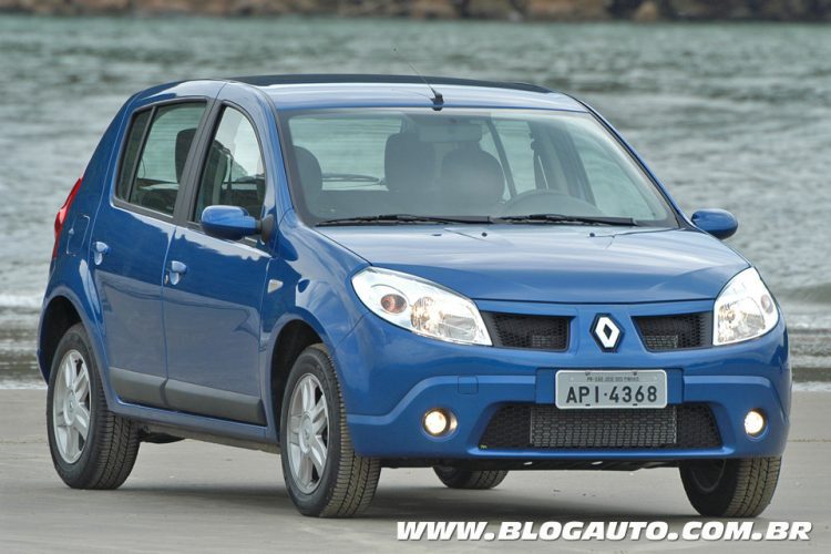 Renault Sandero 2008, o primeiro: evolução nítida