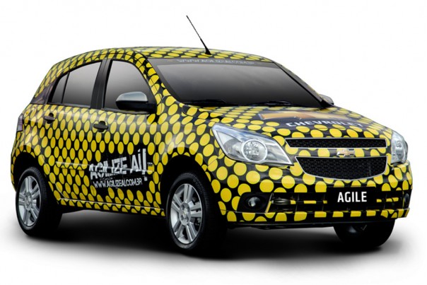 Chevrolet Agile da campanha "Agilize aí"