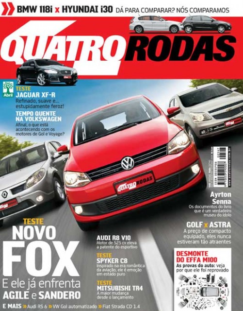 Capa da Quatro Rodas de novembro