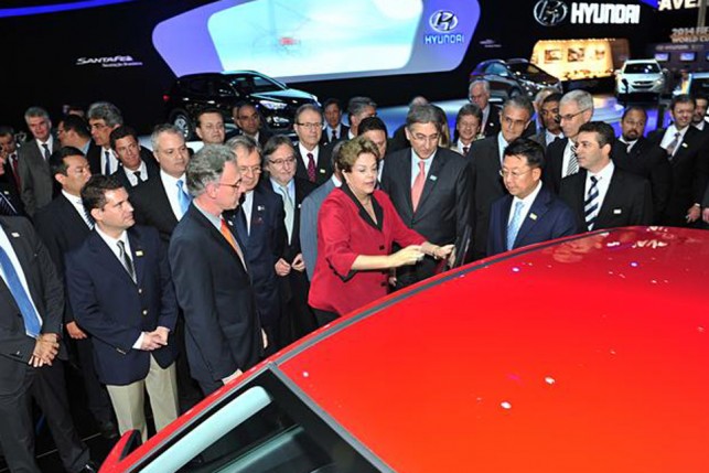 Presidente Dilma no Salão do Automóvel 2012