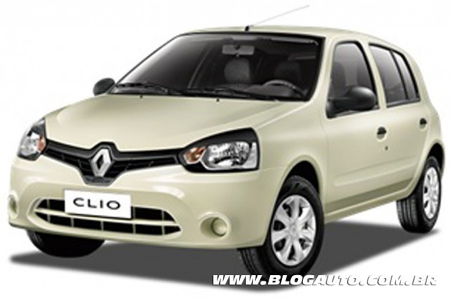 Renault Clio 2013 Branco Creme Sólida