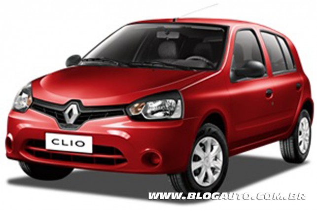 Renault Clio 2013 Vermelho Fogo Metálica