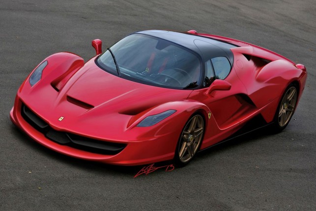 Projeção da sucessora da Ferrari Enzo