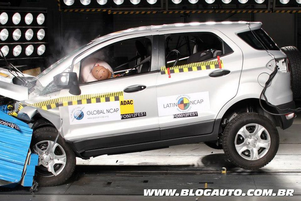 EcoSport se sai bem no Latin NCAP, HB20 fica na média