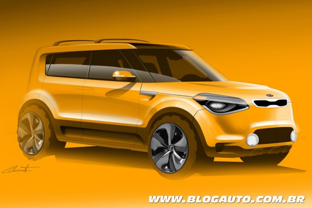 Desenho do suposto Kia Soul aventureiro