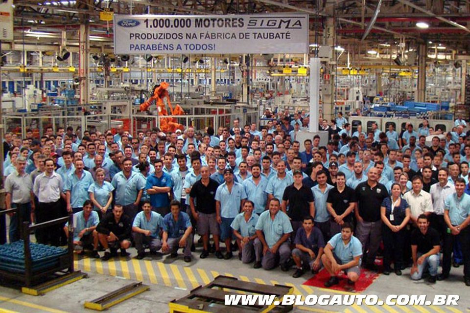 Ford celebra 1 milhão de motores Sigma em Taubaté