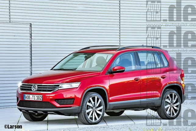 Projeção do novo Volkswagen Tiguan 