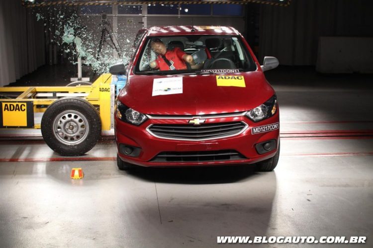 Chevrolet Onix 2017 no Latin NCAP