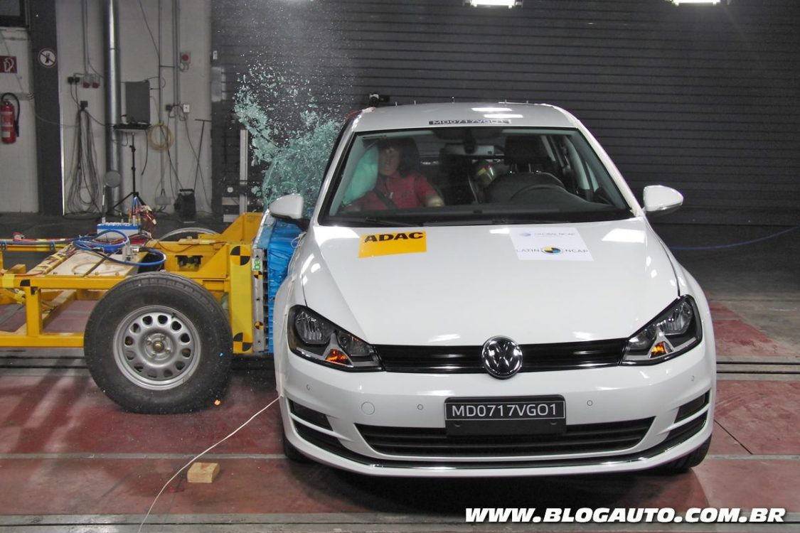 Volkswagen Golf nacional recebe cinco estrelas no Latin NCAP