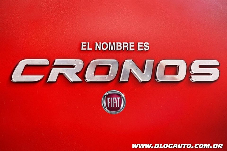 Nome oficial Fiat Cronos do sedã do Argo