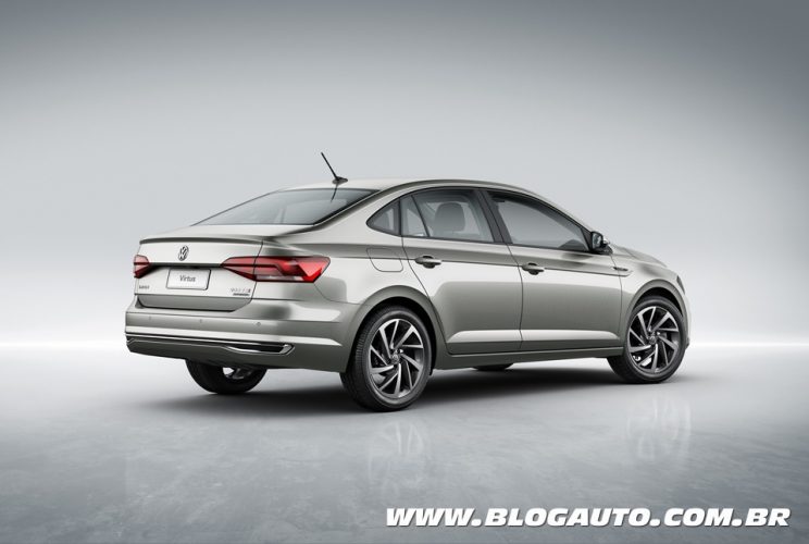 Volkswagen Virtus Highline 200 TSI Prata Tungstênio