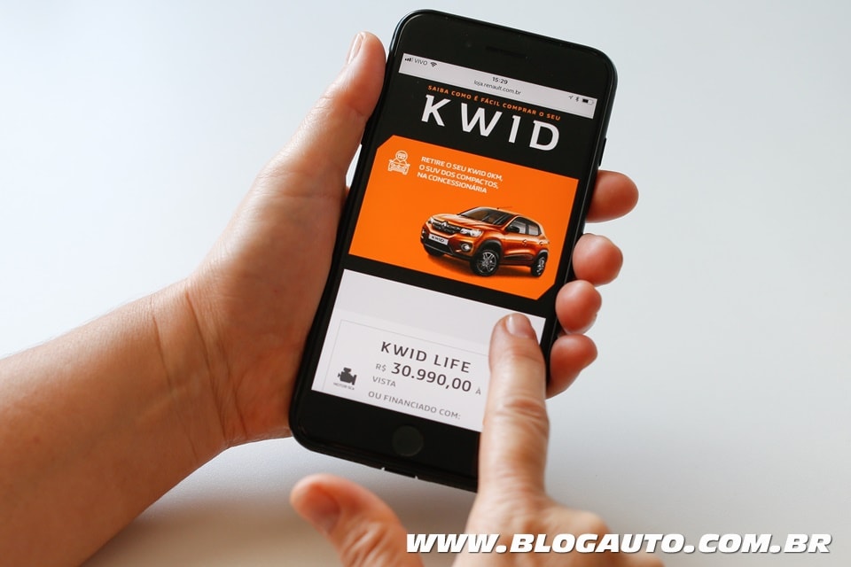 Renault Kwid compre pelo celular, tablet ou computador!!!