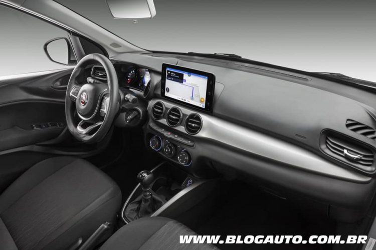 Central multimídia 9 polegadas Fiat Argo 2019 Drive 1.3