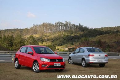 Volkswagen Gol 2019 e Volks Voyage com transmissão Automática