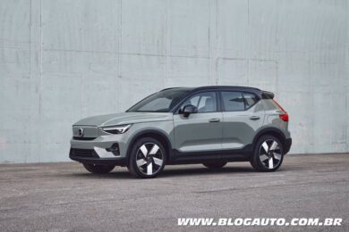 Volvo XC40 2023 elétrico recebe mesmo visual do irmão C40