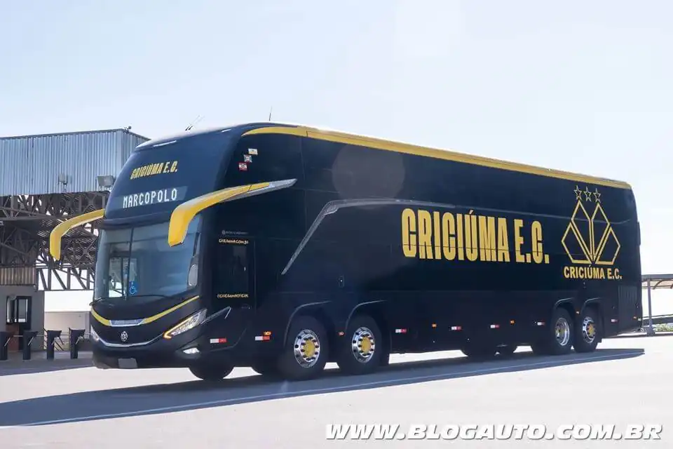 Scania Marcopolo é o novo ônibus do Criciúma
